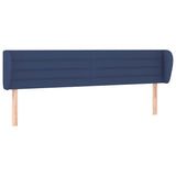 Vidaxl hoofdbord met randen 183x23x78 88 cm stof blauw