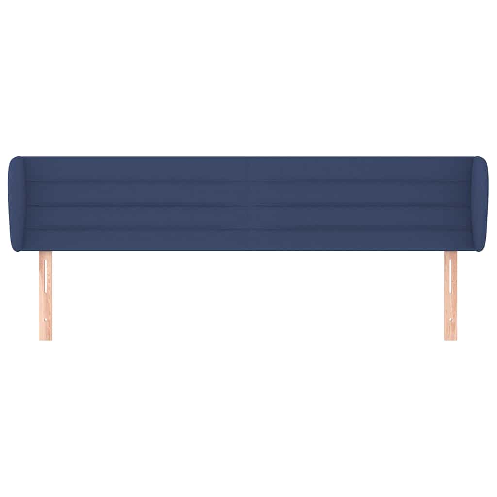 Vidaxl hoofdbord met randen 183x23x78 88 cm stof blauw