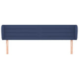 Vidaxl hoofdbord met randen 183x23x78 88 cm stof blauw