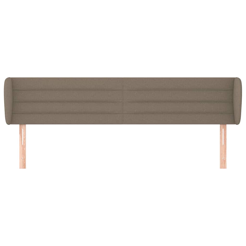 Vidaxl hoofdbord met randen 203x23x78 88 cm stof taupe