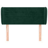 Vidaxl hoofdbord met randen 83x23x78 88 cm fluweel donkergroen