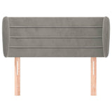 Vidaxl hoofdbord met randen 93x23x78 88 cm fluweel lichtgrijs