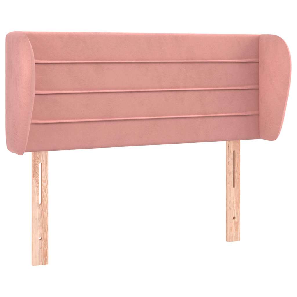 Vidaxl hoofdbord met randen 93x23x78 88 cm fluweel roze