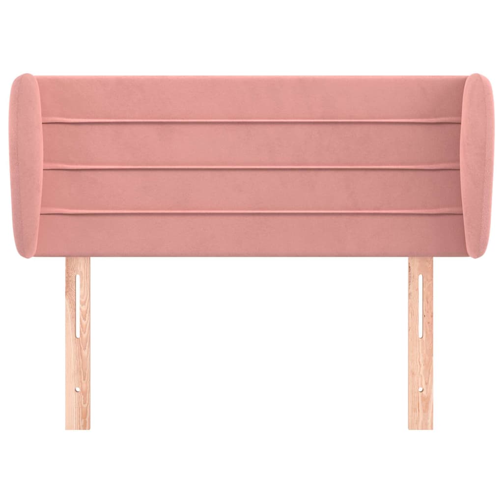 Vidaxl hoofdbord met randen 93x23x78 88 cm fluweel roze