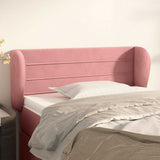Vidaxl hoofdbord met randen 93x23x78 88 cm fluweel roze
