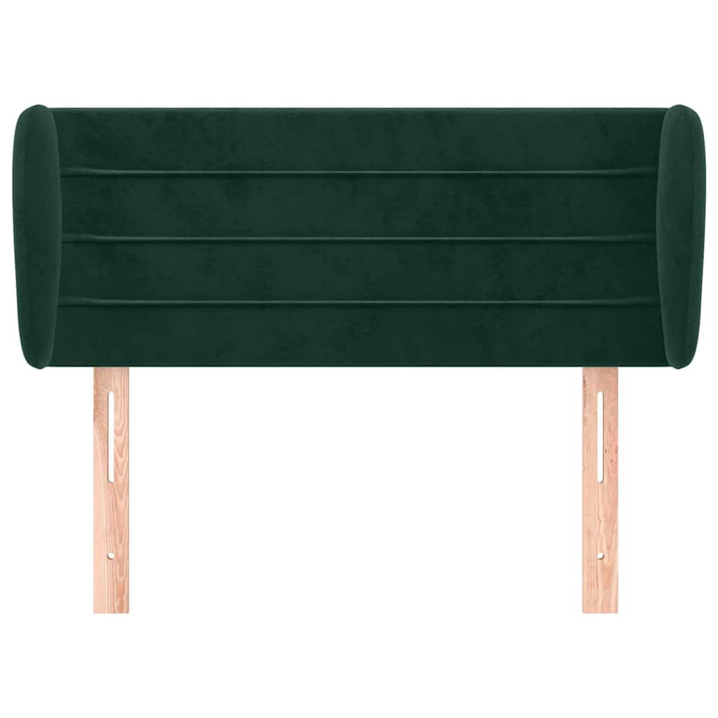 Vidaxl hoofdbord met randen 103x23x78 88 cm fluweel donkergroen