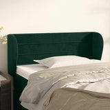 Vidaxl hoofdbord met randen 103x23x78 88 cm fluweel donkergroen