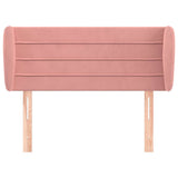 Vidaxl hoofdbord met randen 103x23x78 88 cm fluweel roze