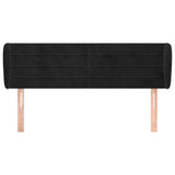 Vidaxl hoofdbord met randen 147x23x78 88 cm fluweel zwart