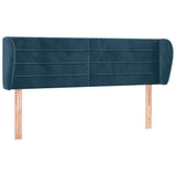 Vidaxl hoofdbord met randen 147x23x78 88 cm fluweel donkerblauw