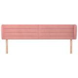 Vidaxl hoofdbord met randen 163x23x78 88 cm fluweel roze