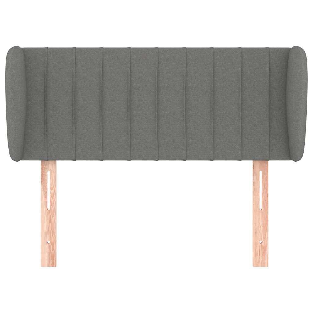 Vidaxl hoofdbord met randen 83x23x78 88 cm stof donkergrijs