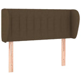 Vidaxl hoofdbord met randen 83x23x78 88 cm stof donkerbruin