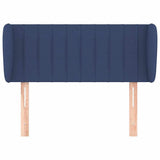 Vidaxl hoofdbord met randen 83x23x78 88 cm stof blauw