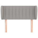 Vidaxl hoofdbord met randen 93x23x78 88 cm stof lichtgrijs