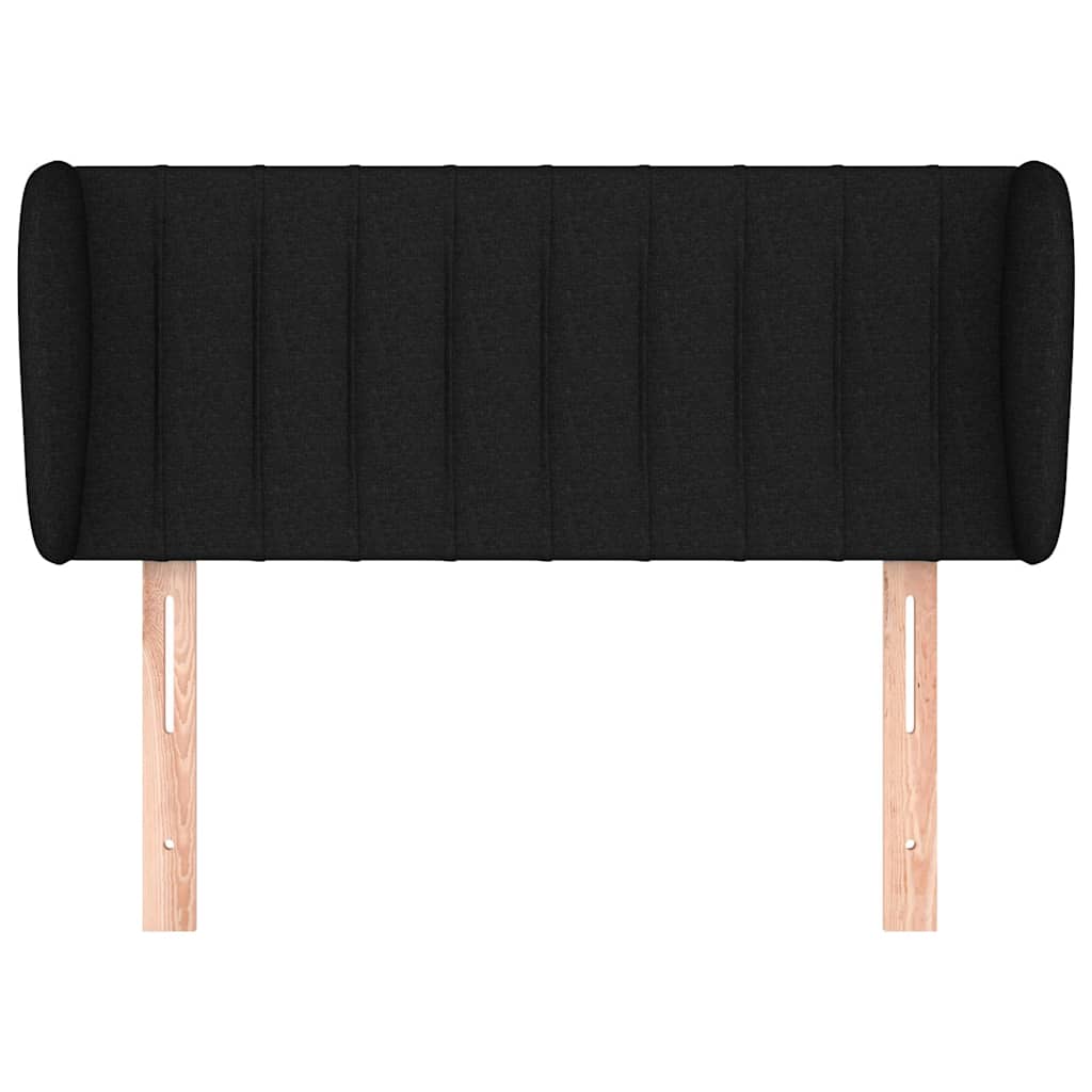 Vidaxl hoofdbord met randen 93x23x78 88 cm stof zwart