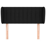 Vidaxl hoofdbord met randen 93x23x78 88 cm stof zwart