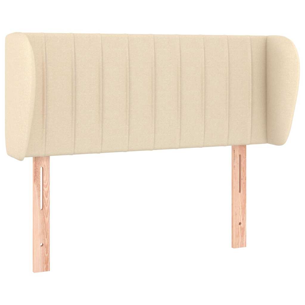 Vidaxl hoofdbord met randen 93x23x78 88 cm stof crèmekleurig