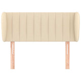 Vidaxl hoofdbord met randen 93x23x78 88 cm stof crèmekleurig