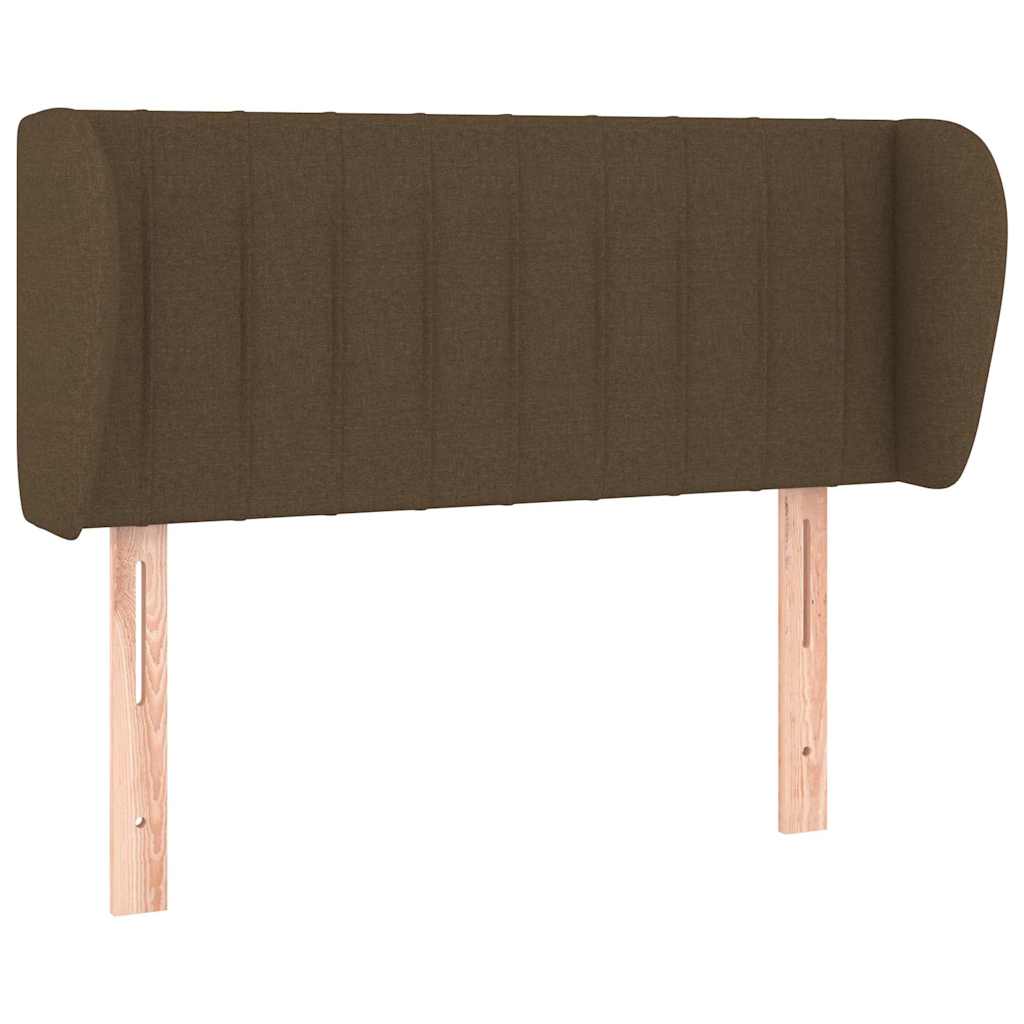 Vidaxl hoofdbord met randen 103x23x78 88 cm stof donkerbruin