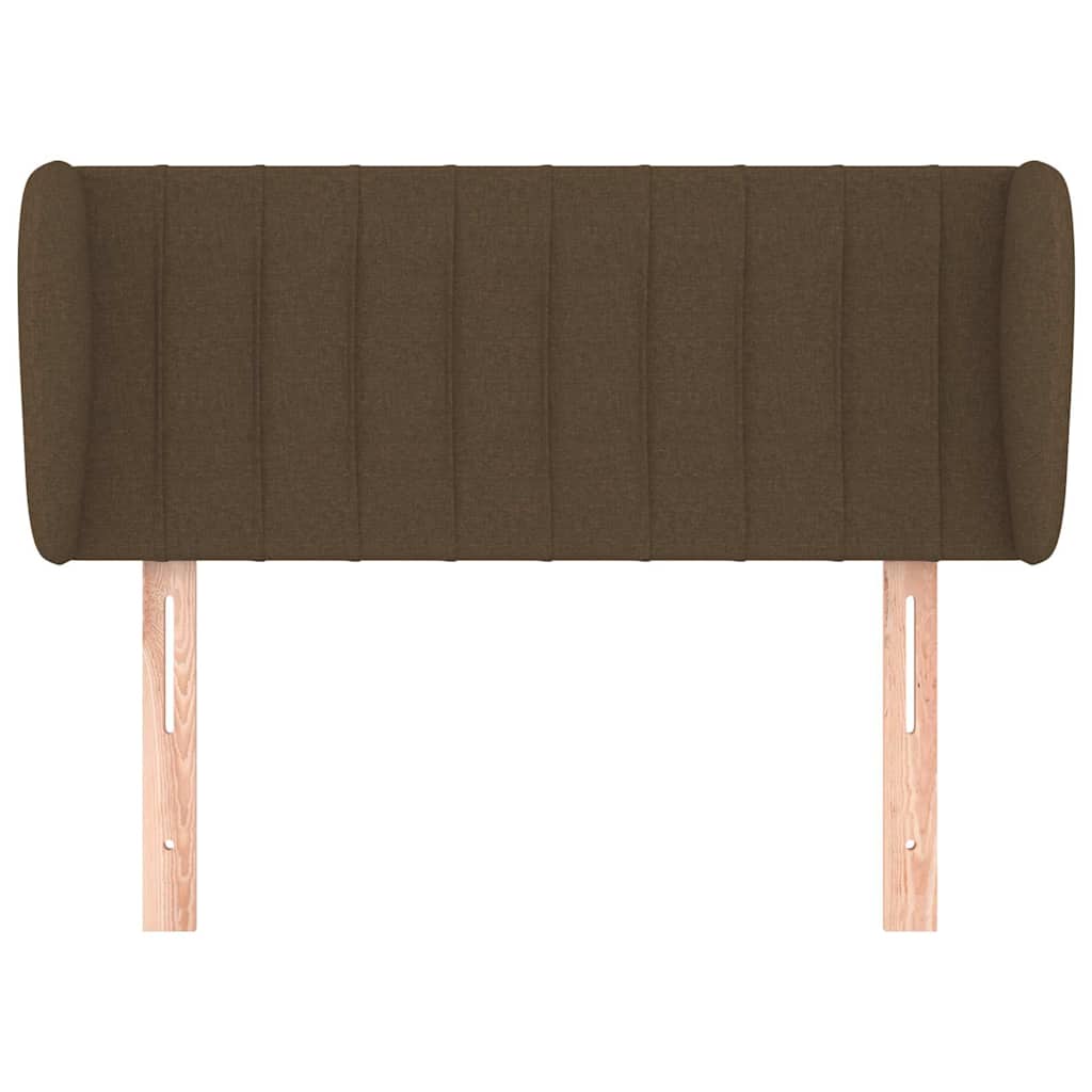 Vidaxl hoofdbord met randen 103x23x78 88 cm stof donkerbruin