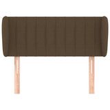Vidaxl hoofdbord met randen 103x23x78 88 cm stof donkerbruin