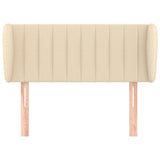 Vidaxl hoofdbord met randen 103x23x78 88 cm stof crèmekleurig