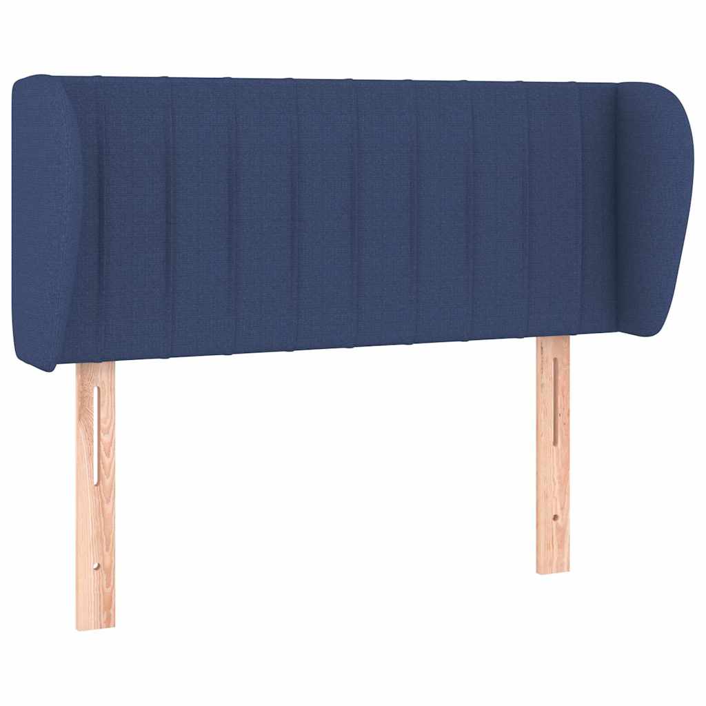 Vidaxl hoofdbord met randen 103x23x78 88 cm stof blauw