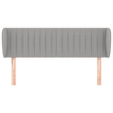 Vidaxl hoofdbord met randen 147x23x78 88 cm stof lichtgrijs