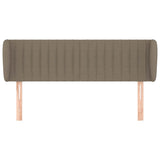 Vidaxl hoofdbord met randen 147x23x78 88 cm stof taupe