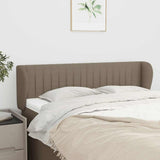 Vidaxl hoofdbord met randen 147x23x78 88 cm stof taupe