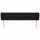 Vidaxl hoofdbord met randen 183x23x78 88 cm stof zwart
