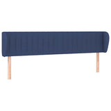 Vidaxl hoofdbord met randen 183x23x78 88 cm stof blauw