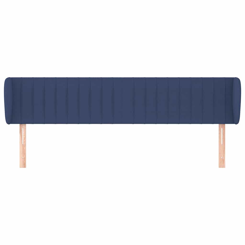 Vidaxl hoofdbord met randen 183x23x78 88 cm stof blauw