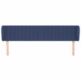 Vidaxl hoofdbord met randen 183x23x78 88 cm stof blauw