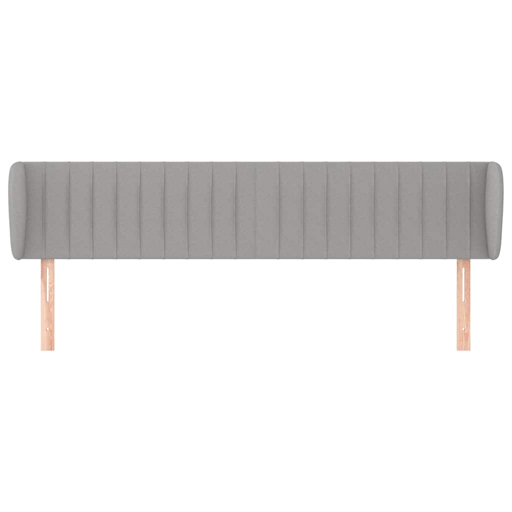 Vidaxl hoofdbord met randen 203x23x78 88 cm stof lichtgrijs