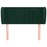 Vidaxl hoofdbord met randen 83x23x78 88 cm fluweel donkergroen