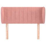 Vidaxl hoofdbord met randen 83x23x78 88 cm fluweel roze