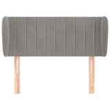 Vidaxl hoofdbord met randen 103x23x78 88 cm fluweel lichtgrijs