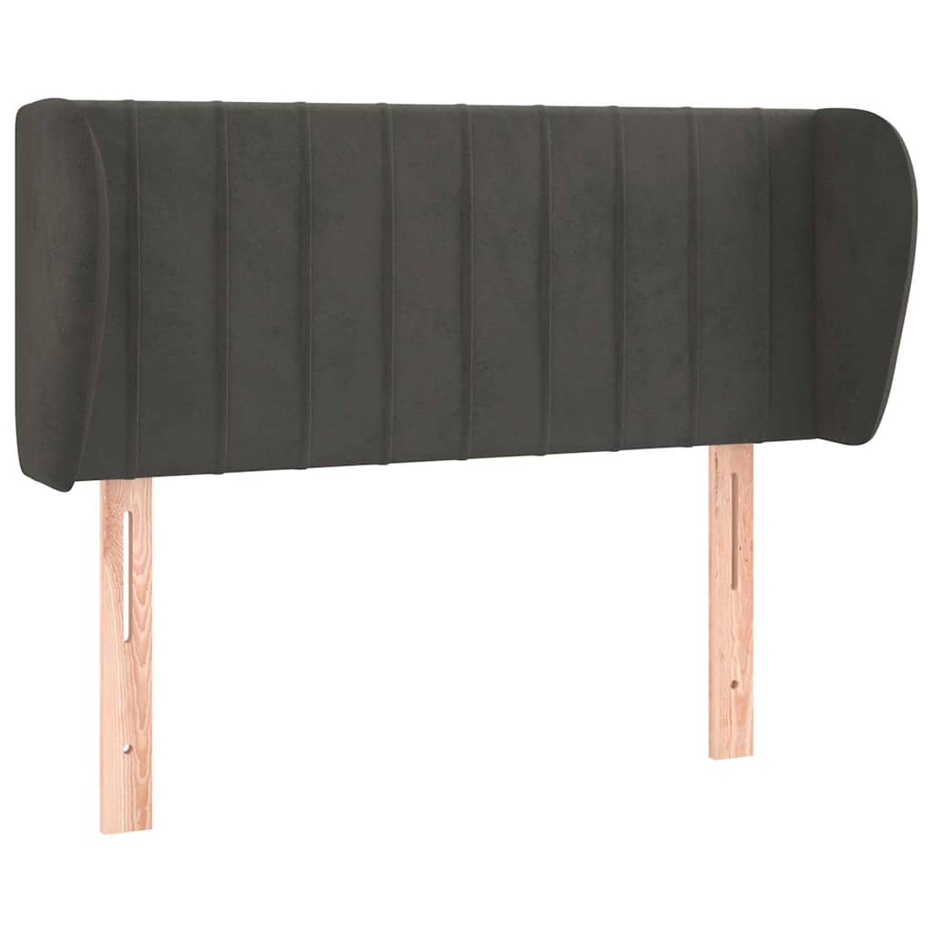 Vidaxl hoofdbord met randen 103x23x78 88 cm fluweel donkergrijs