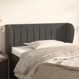 Vidaxl hoofdbord met randen 103x23x78 88 cm fluweel donkergrijs