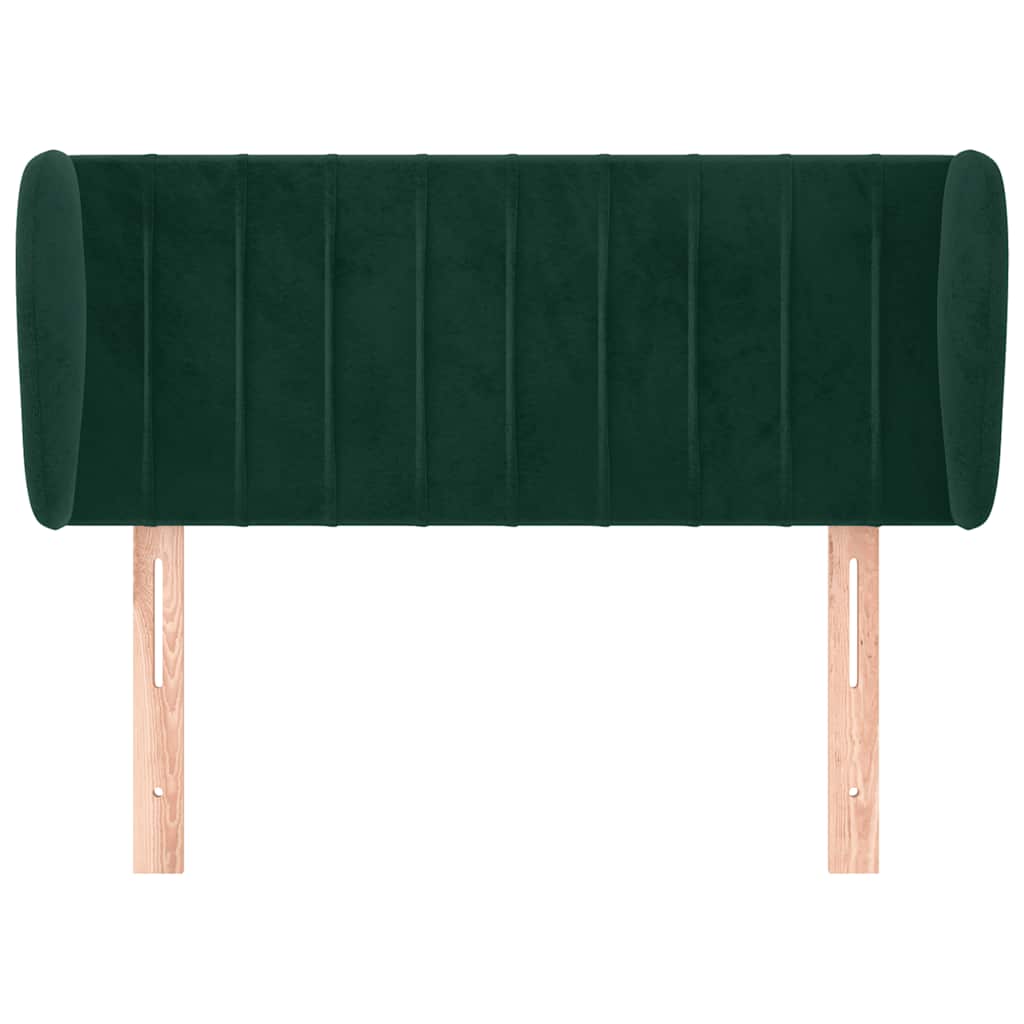 Vidaxl hoofdbord met randen 103x23x78 88 cm fluweel donkergroen