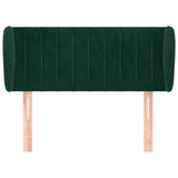 Vidaxl hoofdbord met randen 103x23x78 88 cm fluweel donkergroen
