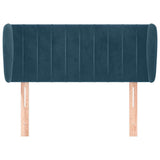 Vidaxl hoofdbord met randen 103x23x78 88 cm fluweel donkerblauw