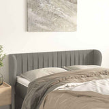 Vidaxl hoofdbord met randen 147x23x78 88 cm fluweel lichtgrijs