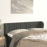 Vidaxl hoofdbord met randen 147x23x78 88 cm fluweel donkergrijs
