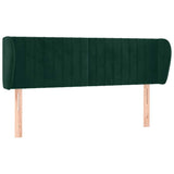 Vidaxl hoofdbord met randen 147x23x78 88 cm fluweel donkergroen