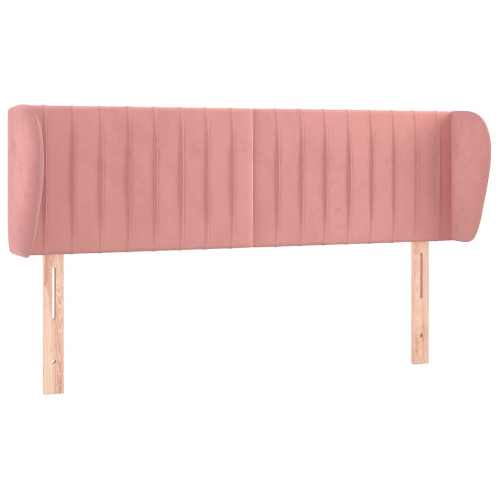 Vidaxl hoofdbord met randen 147x23x78 88 cm fluweel roze