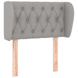 Vidaxl hoofdbord met randen 83x23x78 88 cm stof lichtgrijs