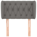 Vidaxl hoofdbord met randen 83x23x78 88 cm stof donkergrijs